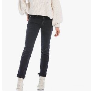 Free People We the Free Slim Boyfriend Jeans Size 25 Color  Black